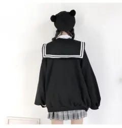 長袖 パーカー セーラー服風 学生 バンギャ オーバーサイズ 地雷系 韓国