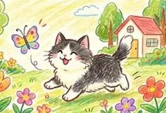 AI 猫 可愛い アート イラスト 9