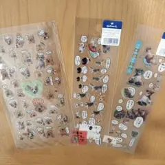 犬のシールセット　クリアシール　平成