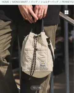 ペニーズ　巾着　ショルダーバッグ