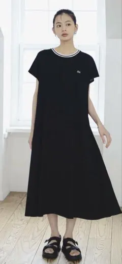 【別注】LACOSTE / カノコ クルーネック ワンピース