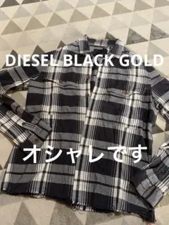 DIESEL BLACK GOLD チェック柄長袖シャツ 46のサムネイル
