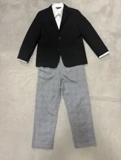 【COMME CA ISM】120Aフォーマルスーツ チェックパンツ セット