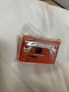 【未使用】ハローキティ カセットテープ型キーホルダー
