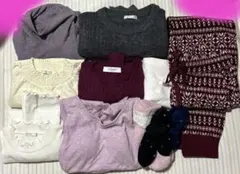 Honeys UNIQLO Sサイズ　ニット　フリースパンツ　11点セット