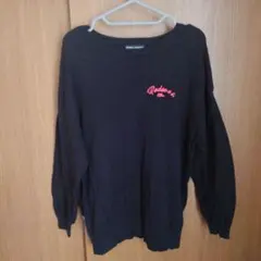 RODEO CROWNS ブラック 薄手ニットスウェット