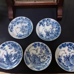 アンティーク皿　5枚セット いわゆる平戸皿