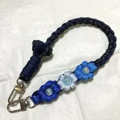 最終価格 スマホストラップ ハンドストラップ パラコード ハンドメイド 花