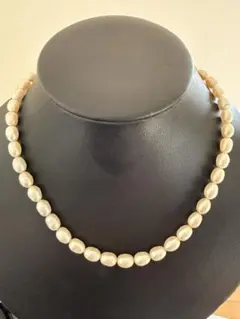 限界突破特価価格❣️S V淡水パールネックレス 6.8-8.4mm