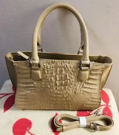 ロダニア クロコダイル 超美品 未使用 2way ハンド ショルダーバッグ