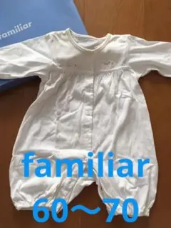 【familiar】春〜夏出産準備に！ファミリア ロンパース 50-60