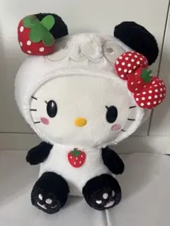 キティちゃん HelloKitty いちご ぱんだ ぬいぐるみ 2011 レトロ