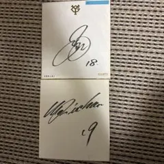 読売ジャイアンツ　菅野智之18、上原浩治19 直筆サインセット