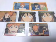 ハイキュー!!　メモリアルクリアカードコレクション　ウエハース6カード　烏野高校