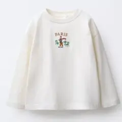 ZARA 刺繍入りTシャツ 86cm