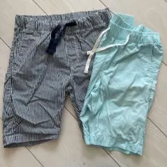 H&M ストライプハーフパンツ2点セット