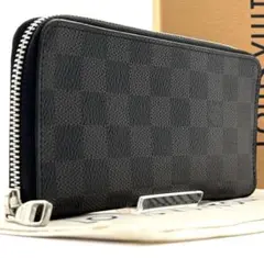 ルイ・ヴィトン ヴァスコ ヴェルティカル ダミエグラフィット 長財布 極美品