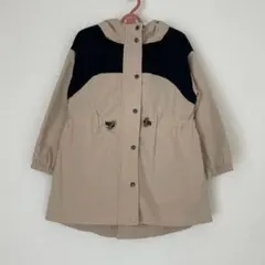 プティマイン　100 コート　アウター　ブルゾン　ベージュ　ブラック　パーカー