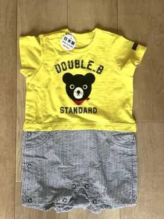 ミキハウス DOUBLE.B ダブルB 80cmロンパース 男の子 女の子 綿