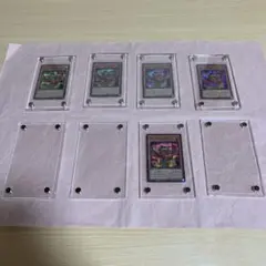 遊戯王 ポケカ スクリューダウン 溝有り&無し カードケース 全8枚