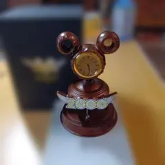 【訳あり】ディズニーランド　ミッキー型時計フィギュア 2000年モデル