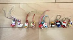 Hello kitty ご当地 マスコット ストラップ 10点セット