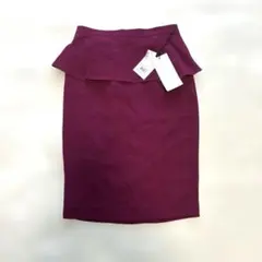 【新品タグ付】AKIKO OGAWA. アキコオガワ ペプラムタイトスカートのサムネイル