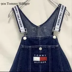 トミーヒルフィガー デニムオーバーオール ビッグロゴ サロペット