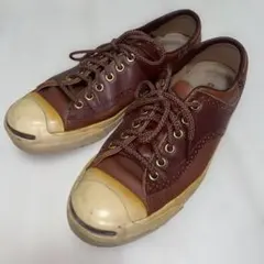 コンバース　ジャックパーセル　レザー　古着　ヴィンテージ　27cm
