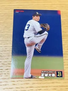 カルビープロ野球チップスカード　宮城大弥選手