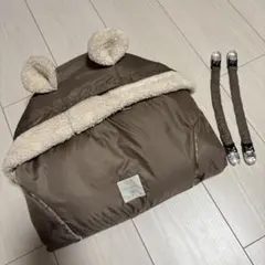 Baby Goose くまさんのあったか防寒ケープ＆レインカバー　日本製