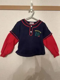 【激レア90s】ミキハウス レトロ長袖シャツ 100サイズ