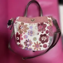 Think Bee! 2way ショルダーバッグ 花柄 ハート縦29横24マチ8のサムネイル
