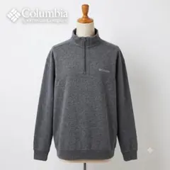 Columbia コロンビア ハーフジップスウェット XL トレーナー ロゴ刺繍のサムネイル