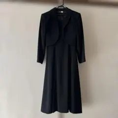 東京ソワールベニエSOIR BENIR9AR ブラックフォーマルワンピーススーツ