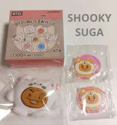 即️⭕️BT21 SHOOKY ぬいぐるみバッジ ファミリーマート