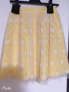 マーリエパーエフデ　スカート　イエロー　花　夏のサムネイル