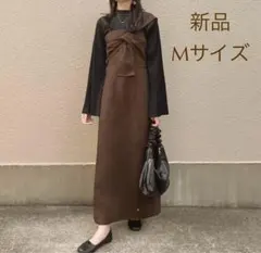 【新品】しまむら Rafraf×mog変形キャミワンピース