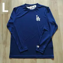 【新品】ドジャース　ロンT　L　メンズ　MLB公式　青　LA　サラサラのサムネイル