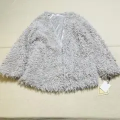 新品　For it モコモコ　アウター　グレージュ