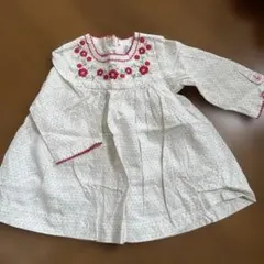 PETIT BATEAU 花柄刺繍ブラウス 6m