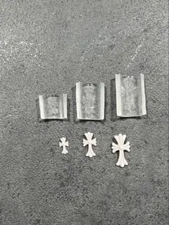 シリコンモールド クロス型 クロムパーツ クロムモールド