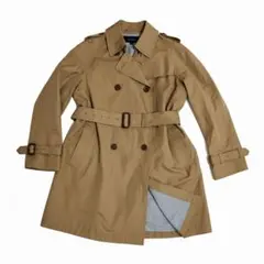 美品　Ships　ベージュ トレンチコート ダブルブレスト