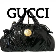 美品 グッチ エナメル クラッチバッグ リボン ミラー フラップ ロゴ型押し 銀 GUCCI - GUCCI ｴﾅﾒﾙバッグの通販 by あやてぃー's shop｜グッチならラクマ