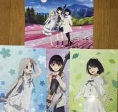 長井龍雪作品クリアファイル　4枚コンプセット