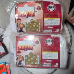 鬼滅の刃 フード付きブランケットセット　煉獄杏寿郎・悲鳴嶼行冥