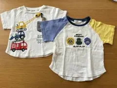 SLAP SLIP トップス 2枚セット 80cm 恐竜　働く車のサムネイル