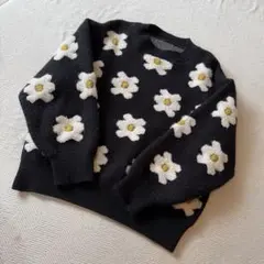 Girly doll 花柄ニットセーターのサムネイル