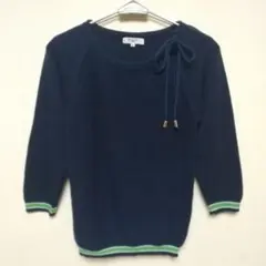 NATURAL BEAUTY BASIC サマーセーター7分袖プルオーバー M