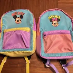 ミッキー　ミニー　ハッピーバッグ　リュックサック　カラフル　ディズニー